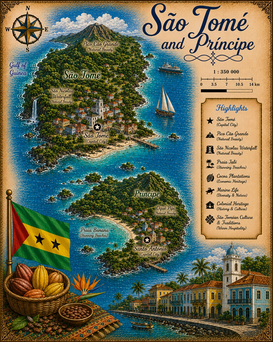 Map of São Tomé and Príncipe